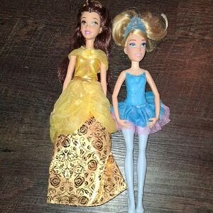 Barbie Princess Doll Set - Cinderella And Belle